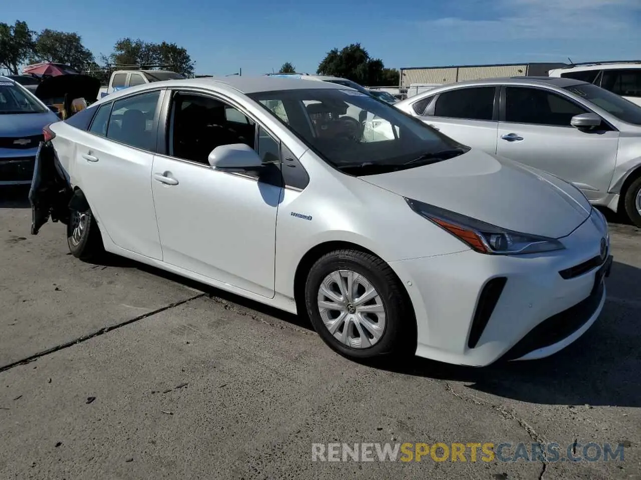 4 Фотография поврежденного автомобиля JTDKAMFU5M3130139 TOYOTA PRIUS 2021