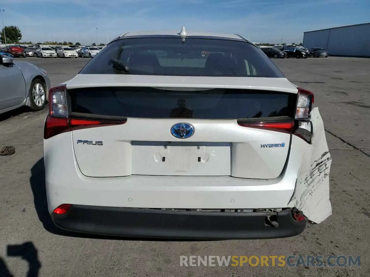 6 Фотография поврежденного автомобиля JTDKAMFU5M3130139 TOYOTA PRIUS 2021