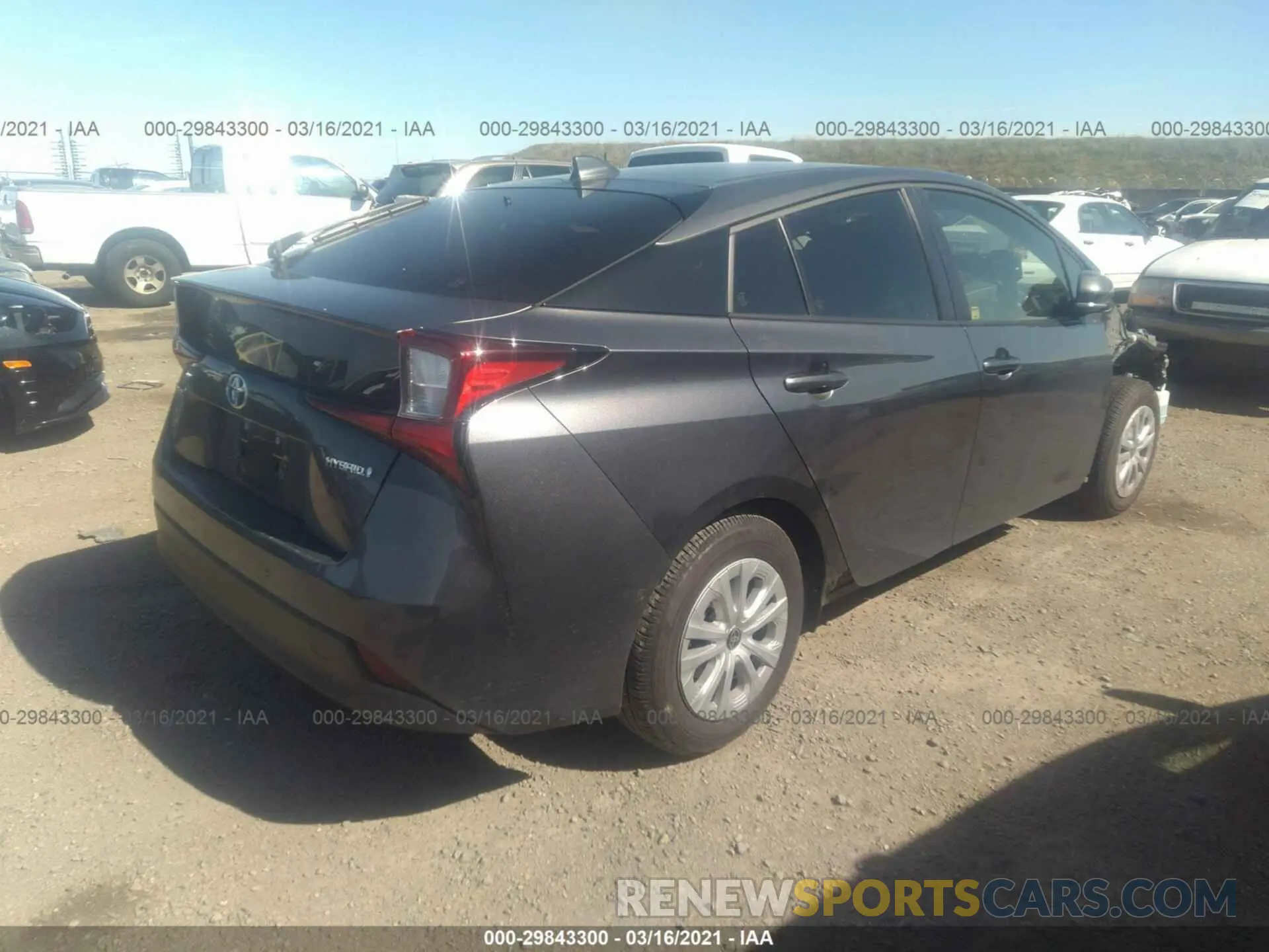 4 Photograph of a damaged car JTDKAMFU5M3131954 TOYOTA PRIUS 2021
