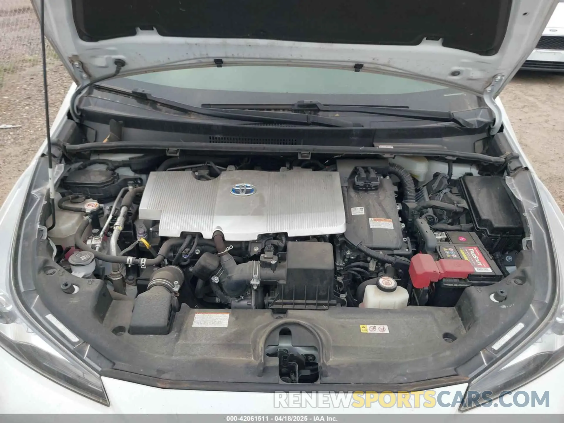10 Фотография поврежденного автомобиля JTDKAMFU5M3132103 TOYOTA PRIUS 2021