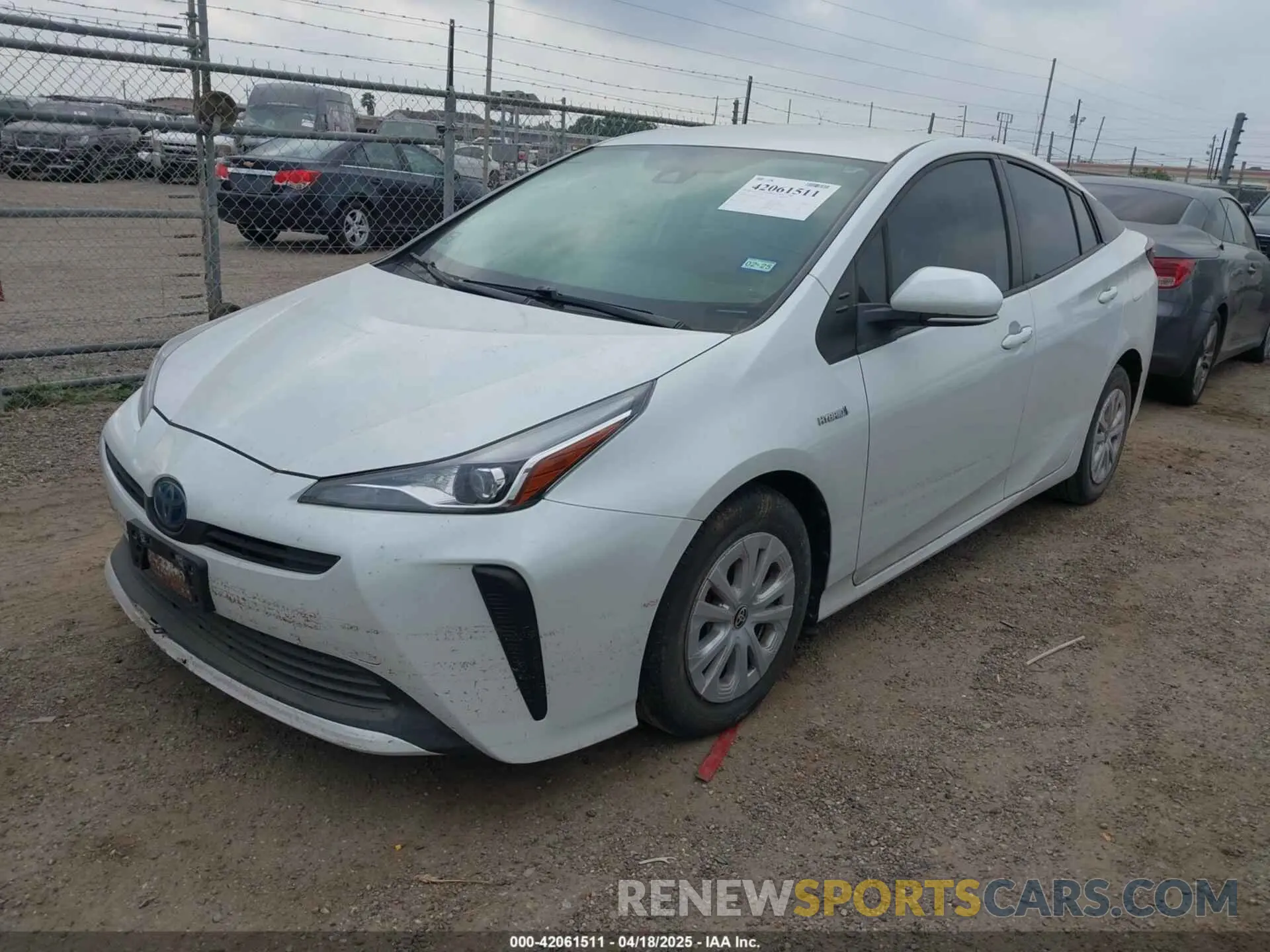 2 Фотография поврежденного автомобиля JTDKAMFU5M3132103 TOYOTA PRIUS 2021