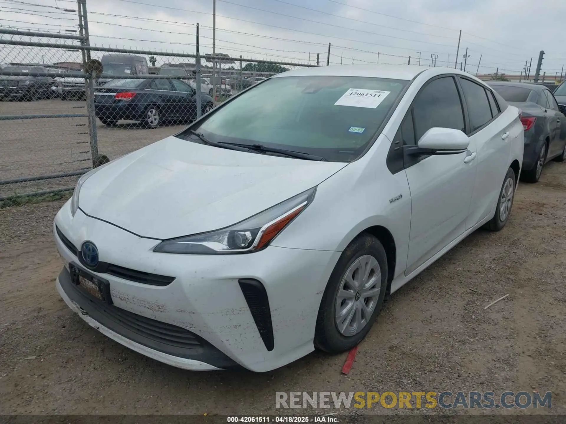 6 Фотография поврежденного автомобиля JTDKAMFU5M3132103 TOYOTA PRIUS 2021