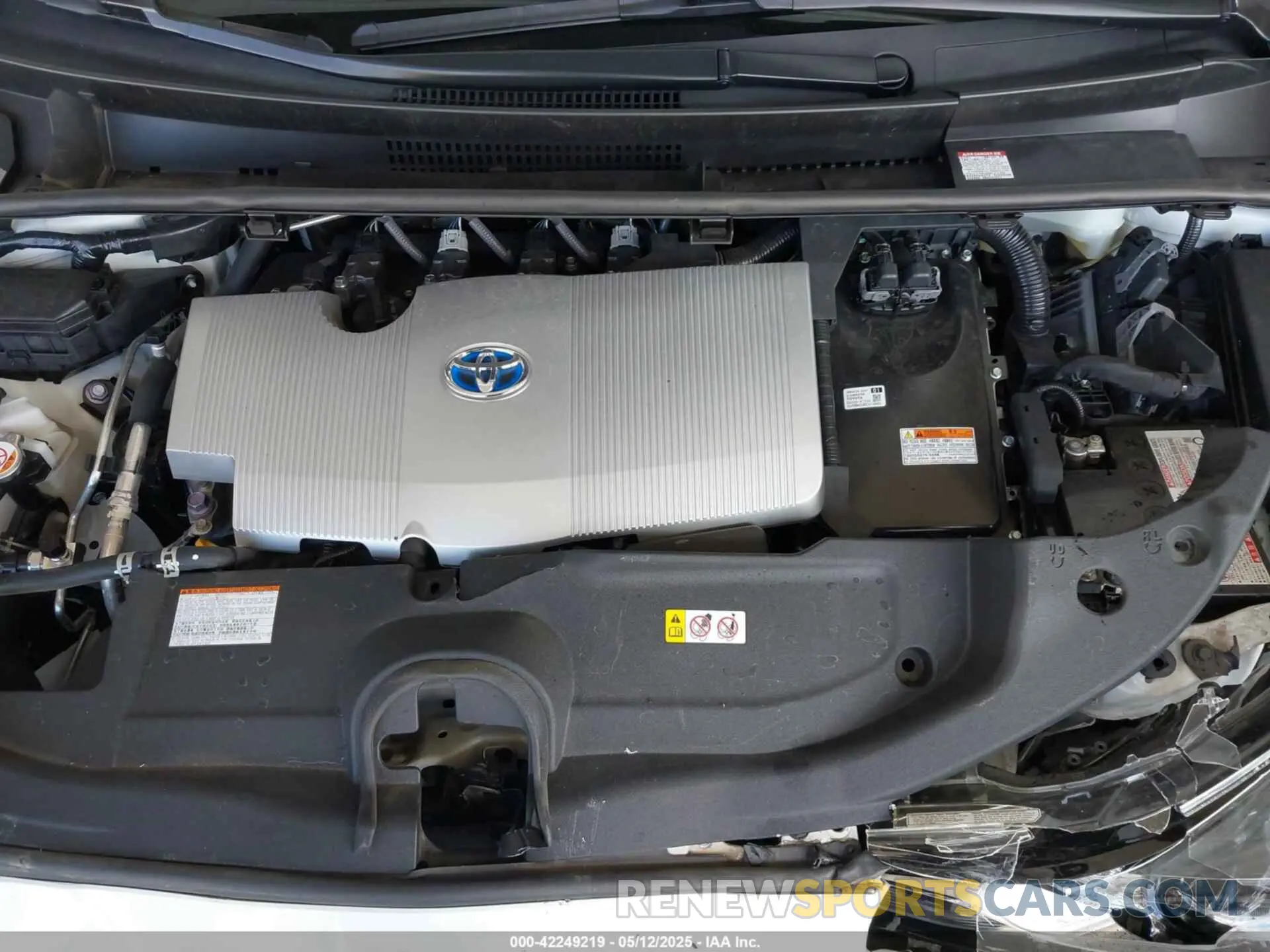 10 Фотография поврежденного автомобиля JTDKAMFU5M3146342 TOYOTA PRIUS 2021