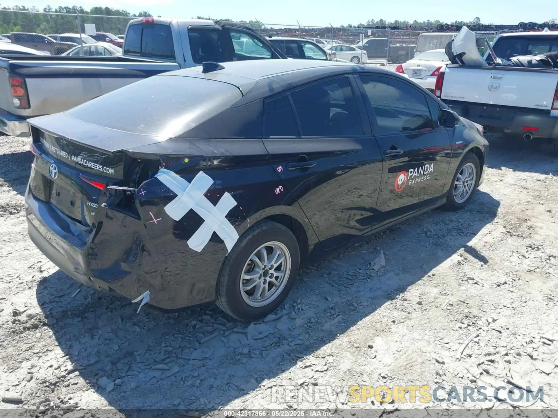 4 Фотография поврежденного автомобиля JTDKAMFU6M3141392 TOYOTA PRIUS 2021