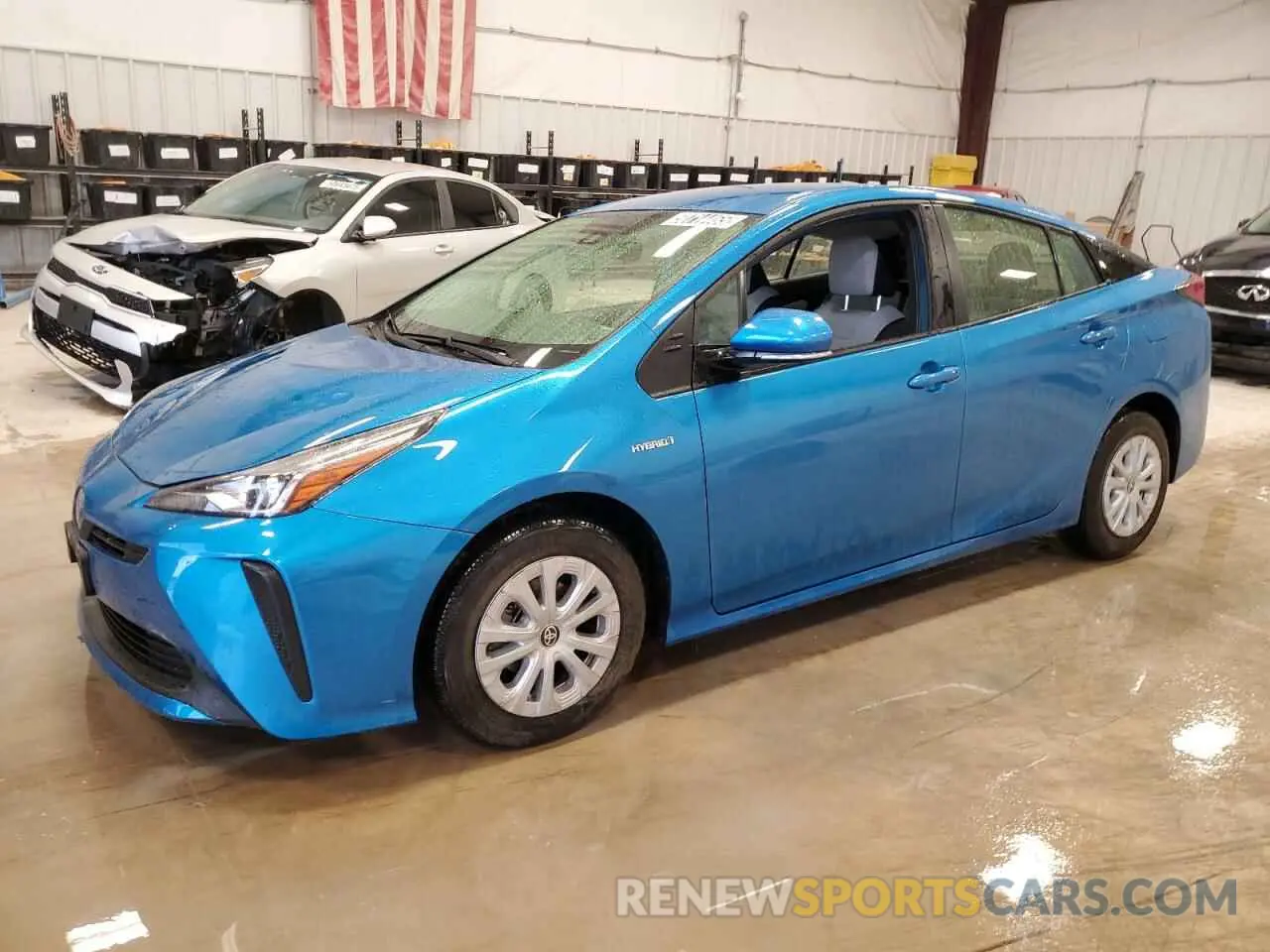 1 Photograph of a damaged car JTDKAMFU6M3142364 TOYOTA PRIUS 2021