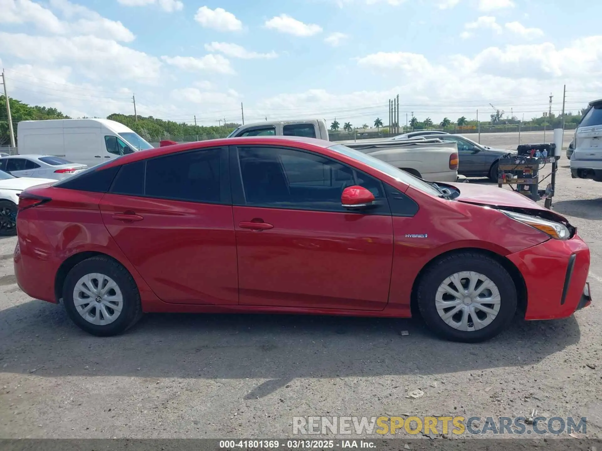 14 Фотография поврежденного автомобиля JTDKAMFU6M3148195 TOYOTA PRIUS 2021