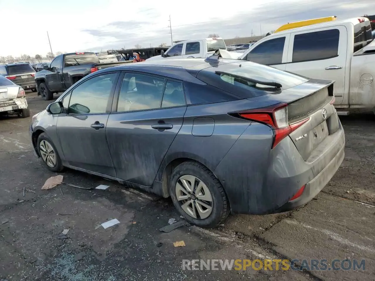 2 Фотография поврежденного автомобиля JTDKAMFU7M3150036 TOYOTA PRIUS 2021