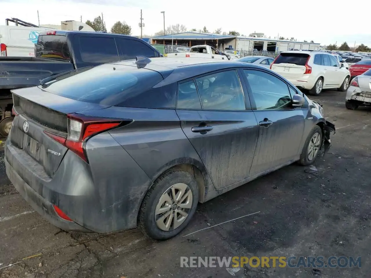 3 Фотография поврежденного автомобиля JTDKAMFU7M3150036 TOYOTA PRIUS 2021