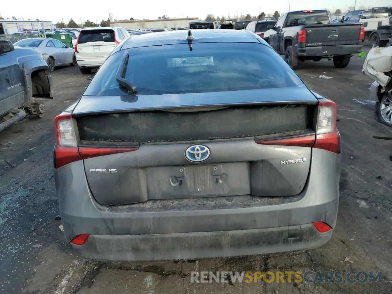 6 Фотография поврежденного автомобиля JTDKAMFU7M3150036 TOYOTA PRIUS 2021