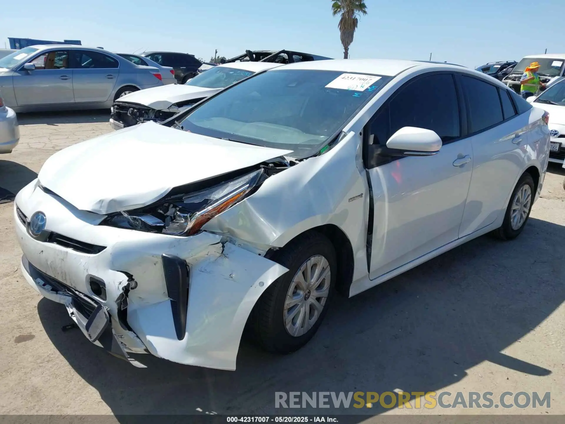 2 Photograph of a damaged car JTDKAMFU8M3135142 TOYOTA PRIUS 2021