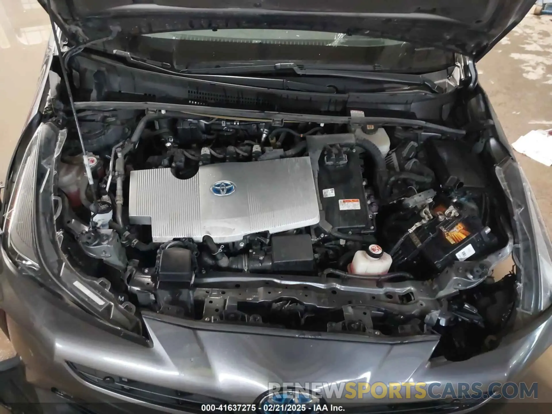 10 Фотография поврежденного автомобиля JTDKAMFU9M3132587 TOYOTA PRIUS 2021