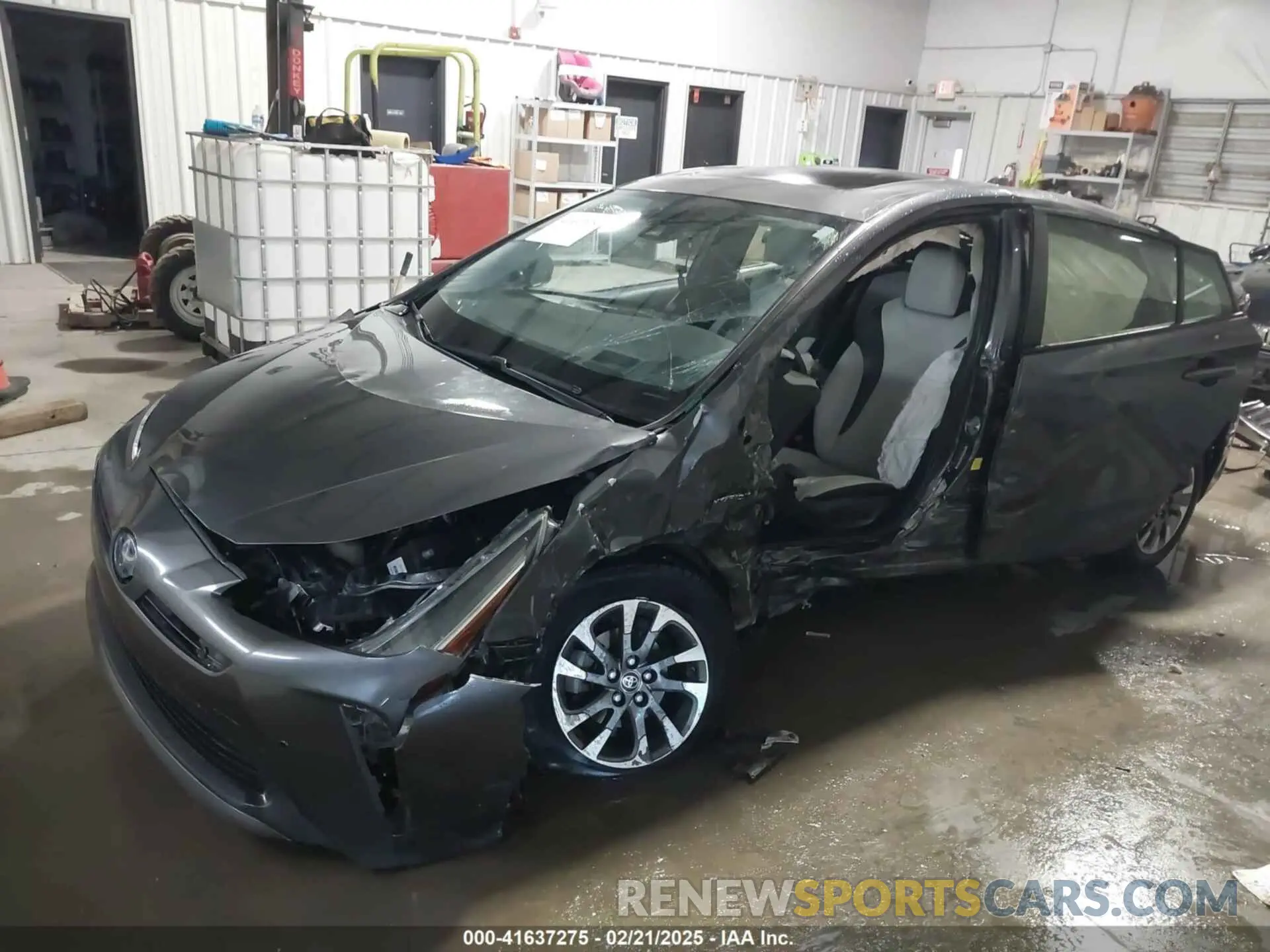 6 Фотография поврежденного автомобиля JTDKAMFU9M3132587 TOYOTA PRIUS 2021