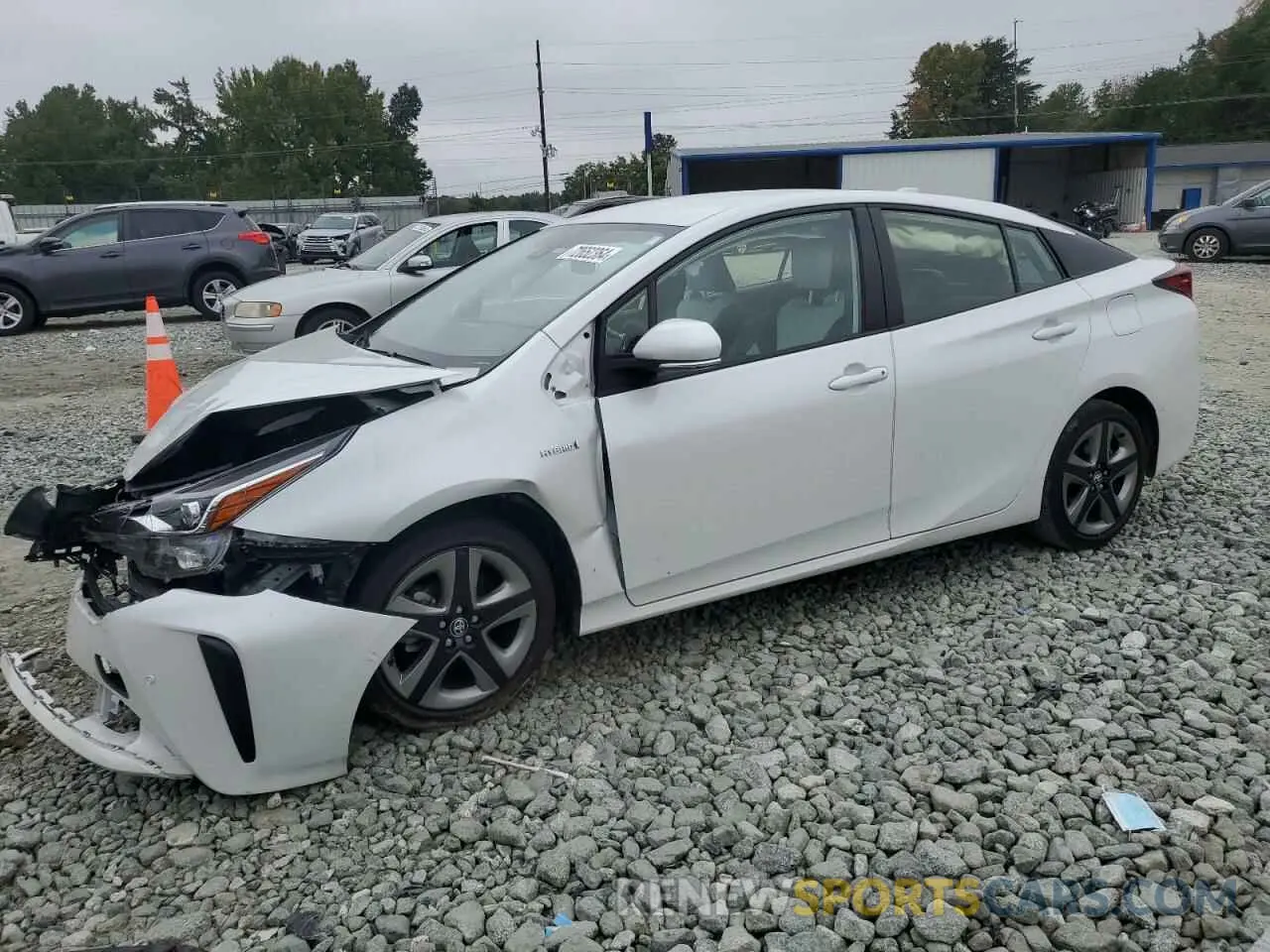 1 Photograph of a damaged car JTDKAMFU9M3140740 TOYOTA PRIUS 2021