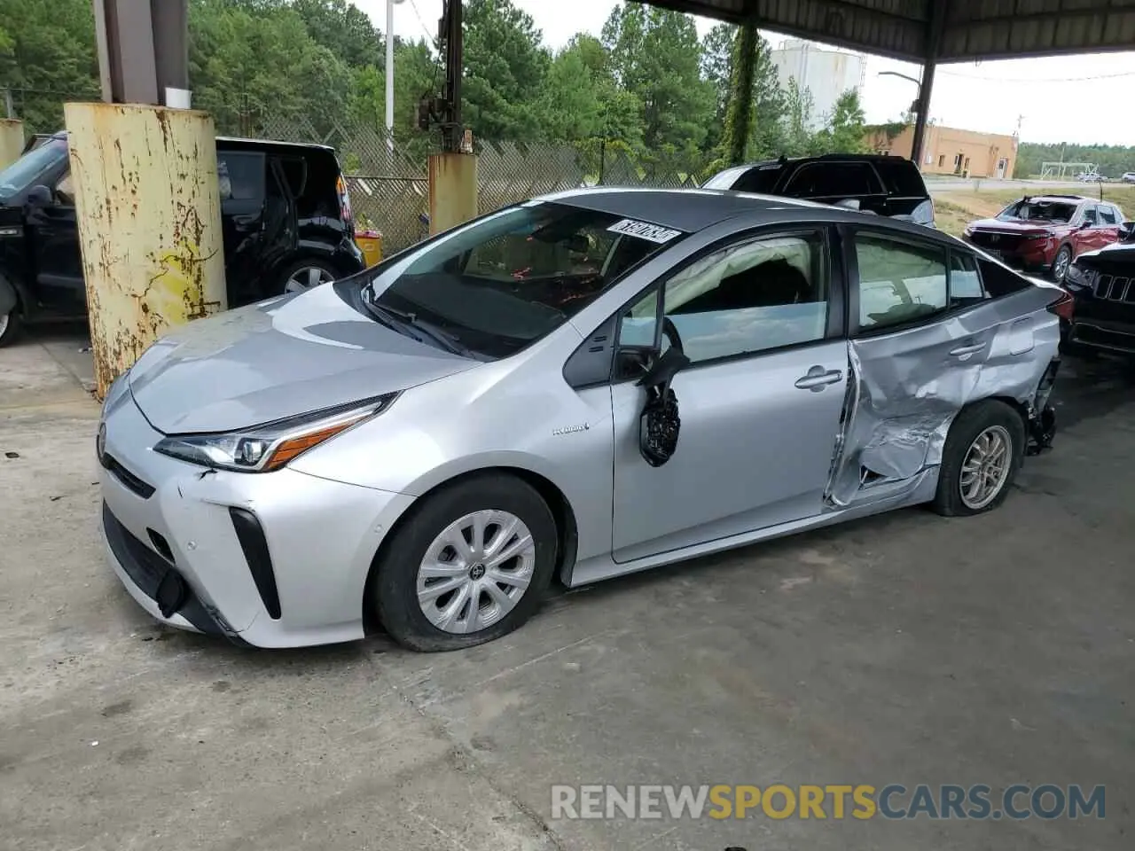 1 Photograph of a damaged car JTDKAMFU9M3142911 TOYOTA PRIUS 2021