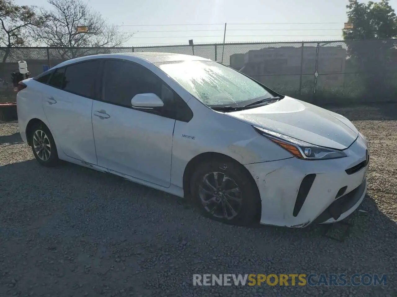 4 Фотография поврежденного автомобиля JTDKAMFU9M3143623 TOYOTA PRIUS 2021