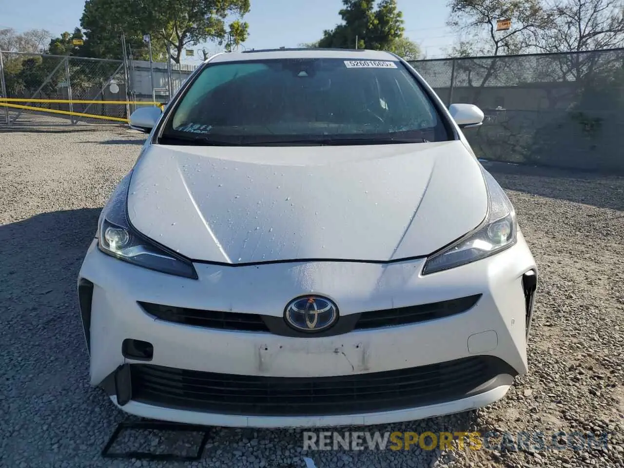 5 Фотография поврежденного автомобиля JTDKAMFU9M3143623 TOYOTA PRIUS 2021