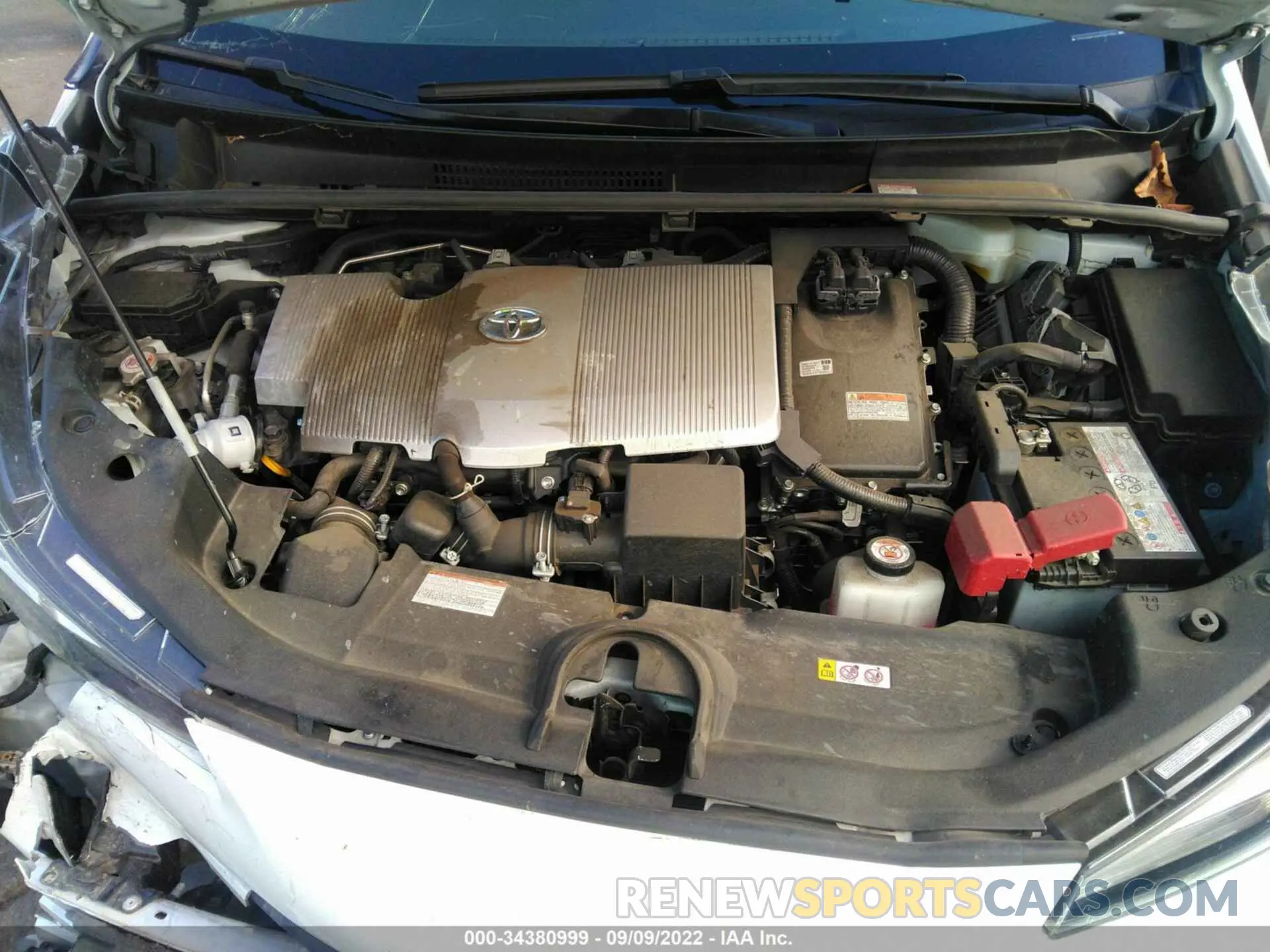 10 Фотография поврежденного автомобиля JTDKAMFU9M3151236 TOYOTA PRIUS 2021