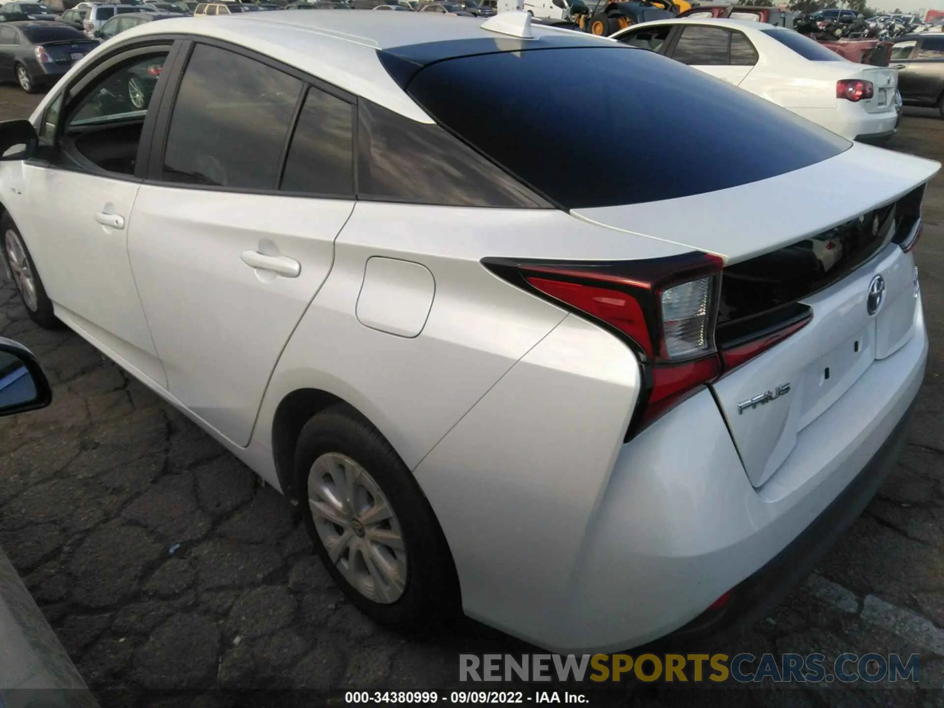 3 Фотография поврежденного автомобиля JTDKAMFU9M3151236 TOYOTA PRIUS 2021