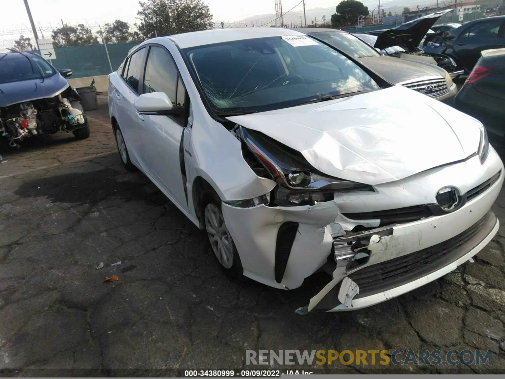 6 Фотография поврежденного автомобиля JTDKAMFU9M3151236 TOYOTA PRIUS 2021