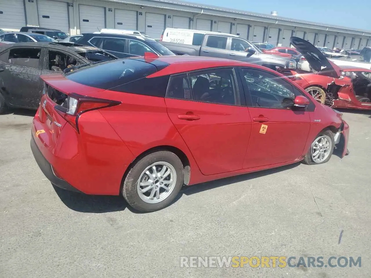 3 Фотография поврежденного автомобиля JTDKAMFUXM3130749 TOYOTA PRIUS 2021