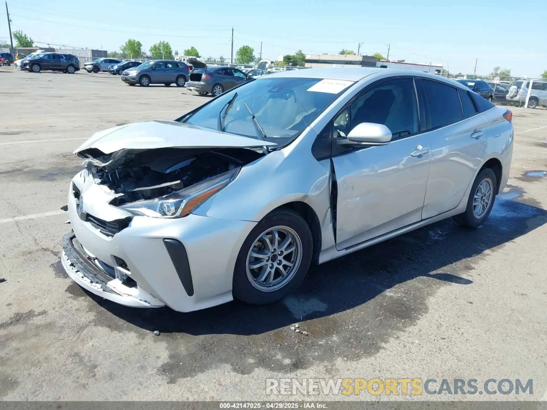 2 Фотография поврежденного автомобиля JTDKAMFUXM3144991 TOYOTA PRIUS 2021
