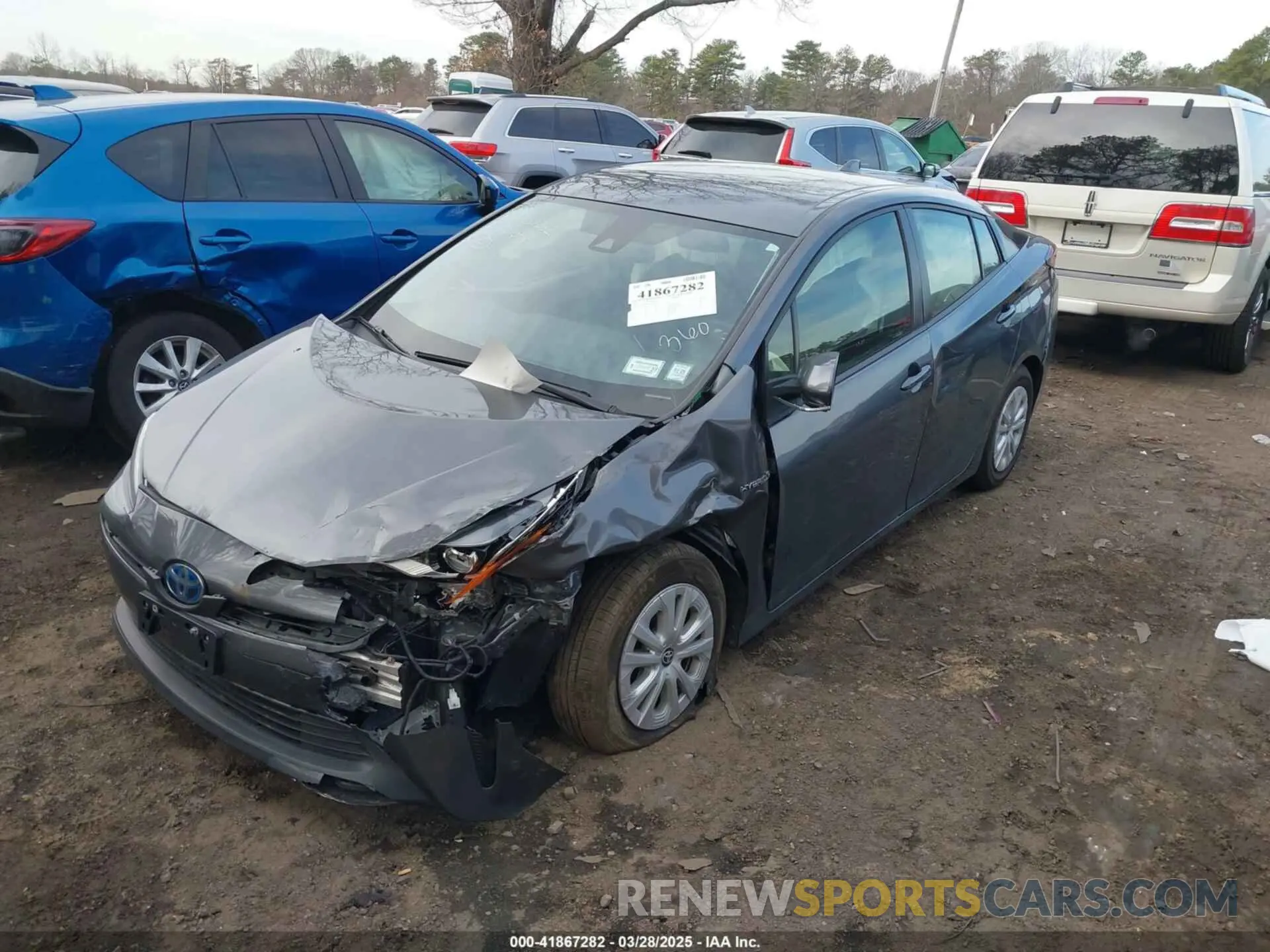 2 Photograph of a damaged car JTDKAMFUXM3148359 TOYOTA PRIUS 2021