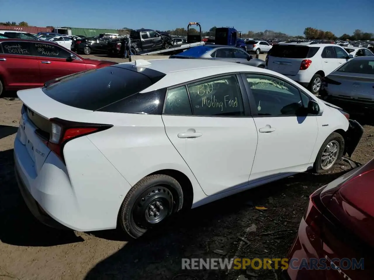 3 Фотография поврежденного автомобиля JTDKAMFUXM3150371 TOYOTA PRIUS 2021