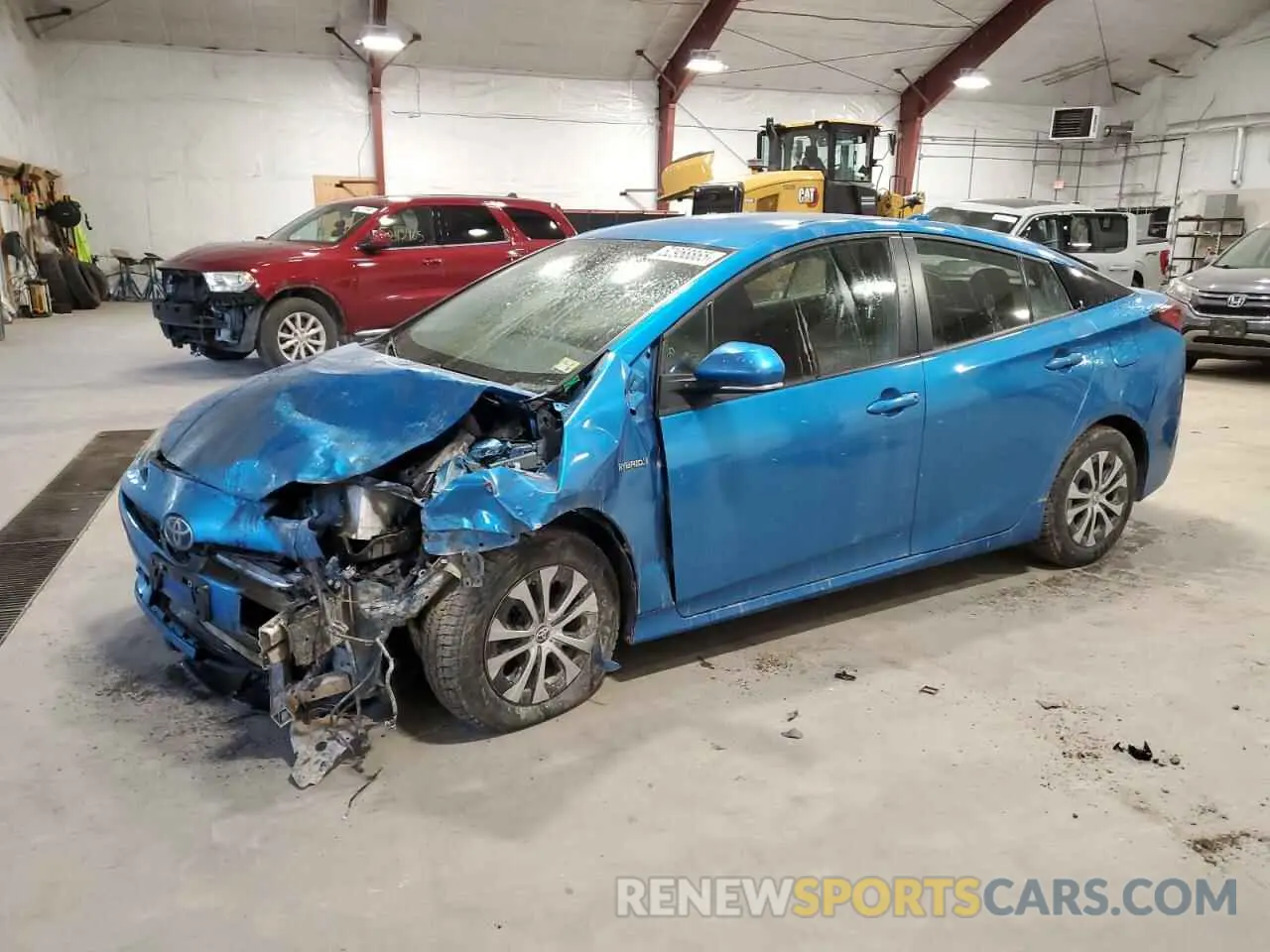 1 Photograph of a damaged car JTDL9MFU2M3029444 TOYOTA PRIUS 2021
