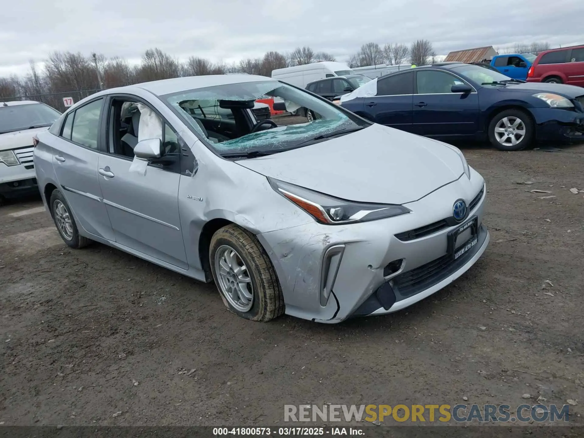 1 Photograph of a damaged car JTDL9MFU4M3028389 TOYOTA PRIUS 2021