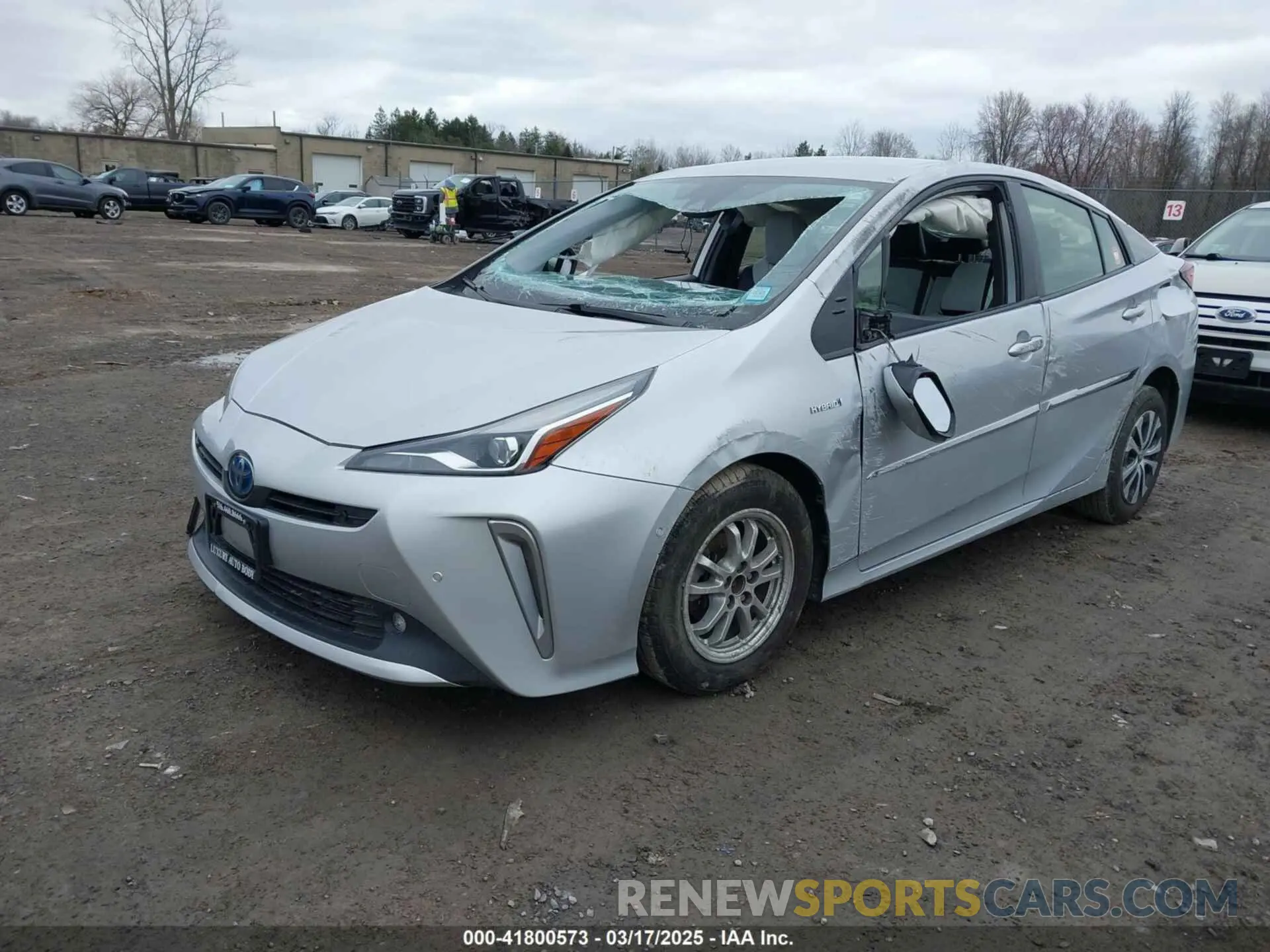 2 Photograph of a damaged car JTDL9MFU4M3028389 TOYOTA PRIUS 2021