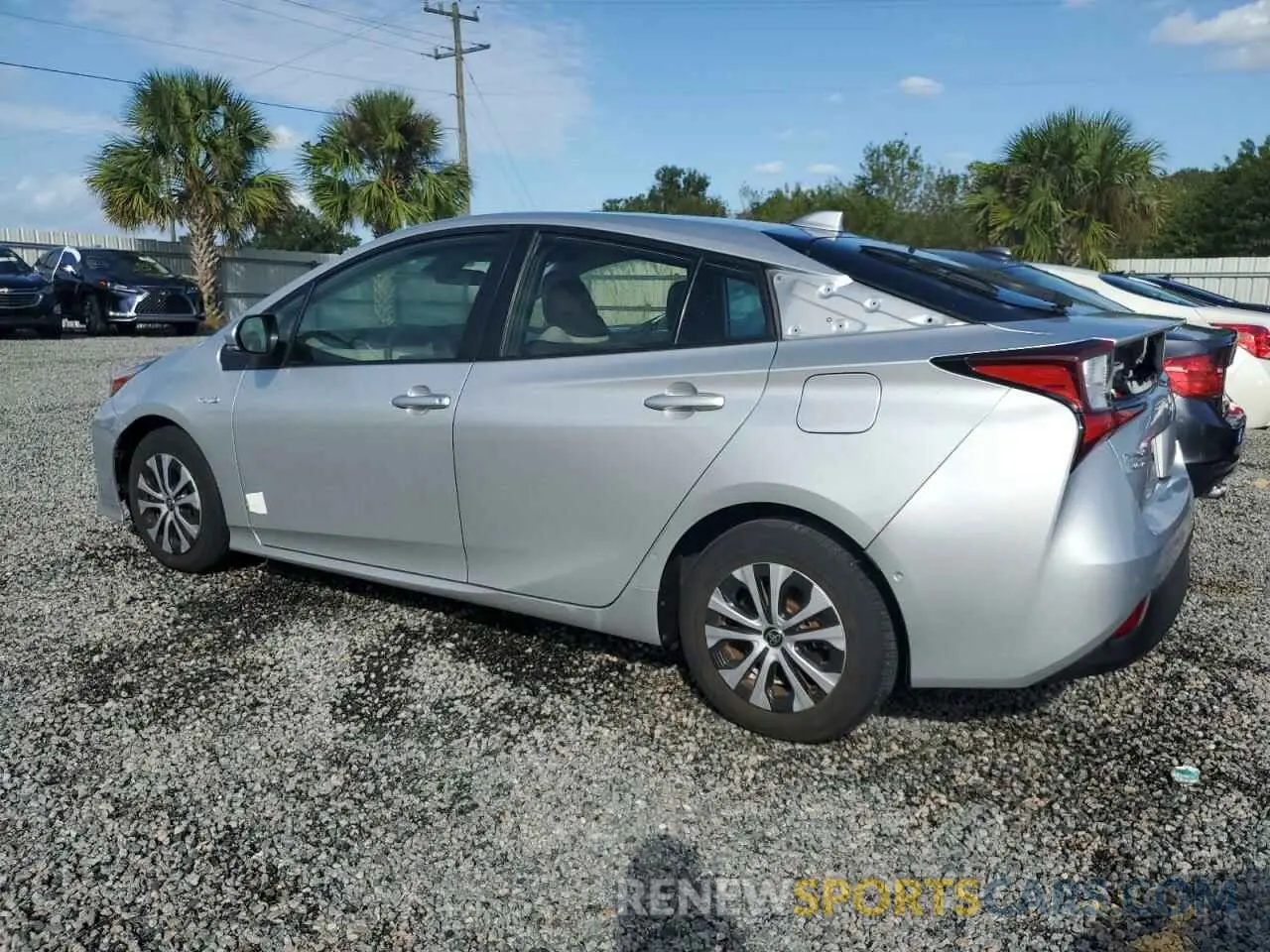 2 Фотография поврежденного автомобиля JTDL9MFU7M3024207 TOYOTA PRIUS 2021