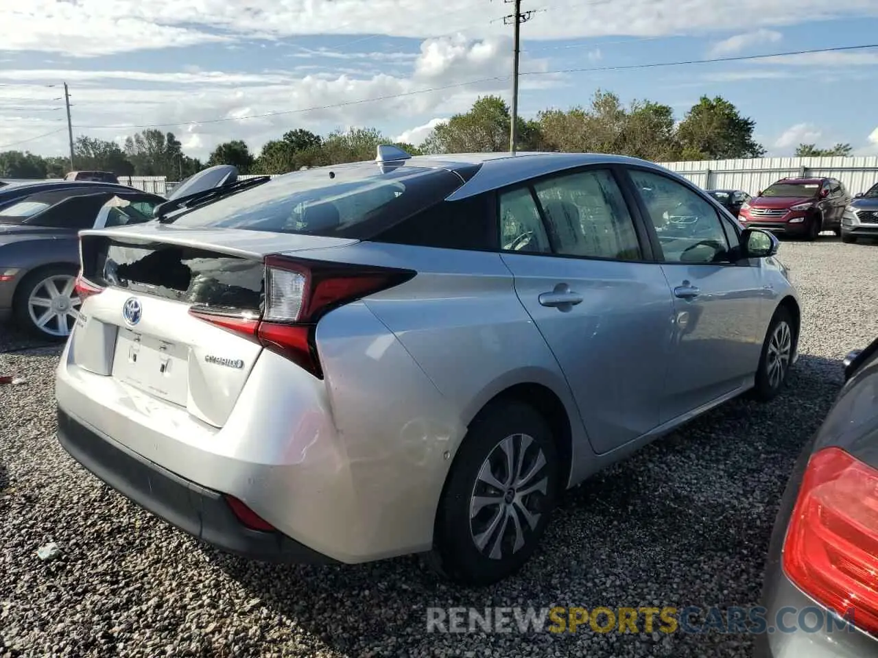 3 Фотография поврежденного автомобиля JTDL9MFU7M3024207 TOYOTA PRIUS 2021