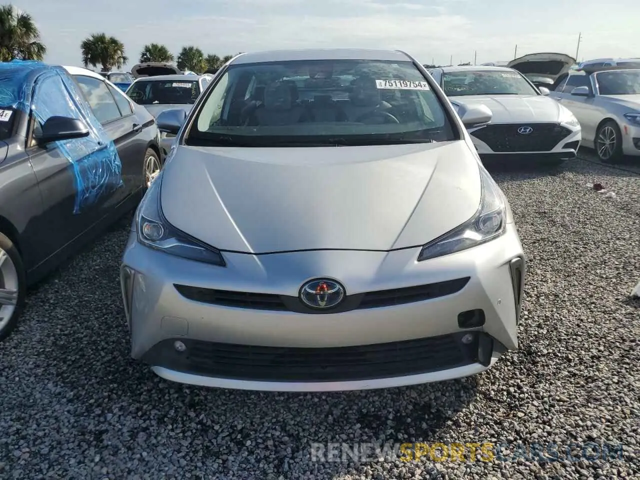 5 Фотография поврежденного автомобиля JTDL9MFU7M3024207 TOYOTA PRIUS 2021