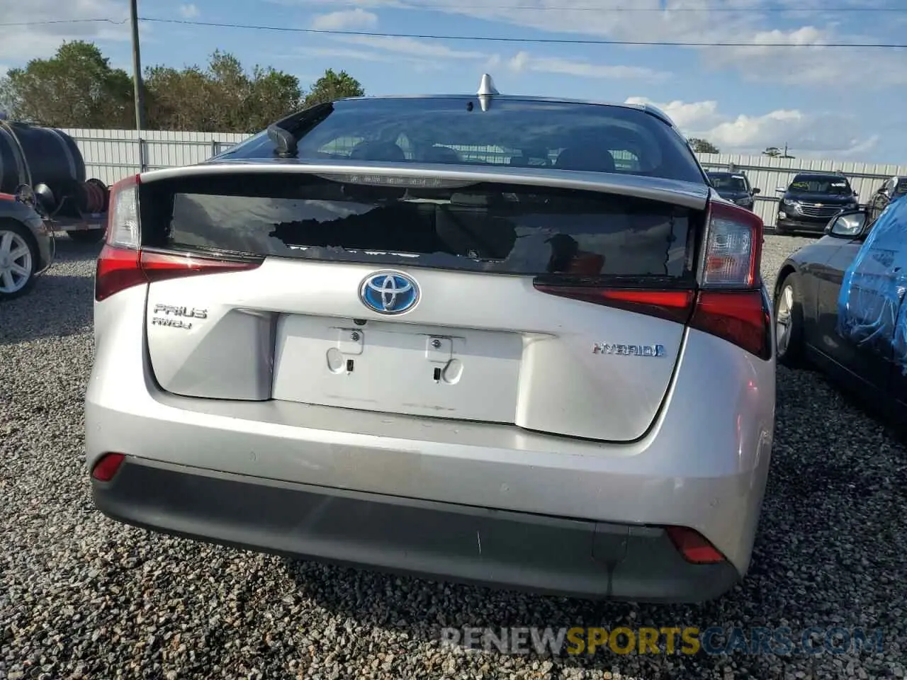 6 Фотография поврежденного автомобиля JTDL9MFU7M3024207 TOYOTA PRIUS 2021