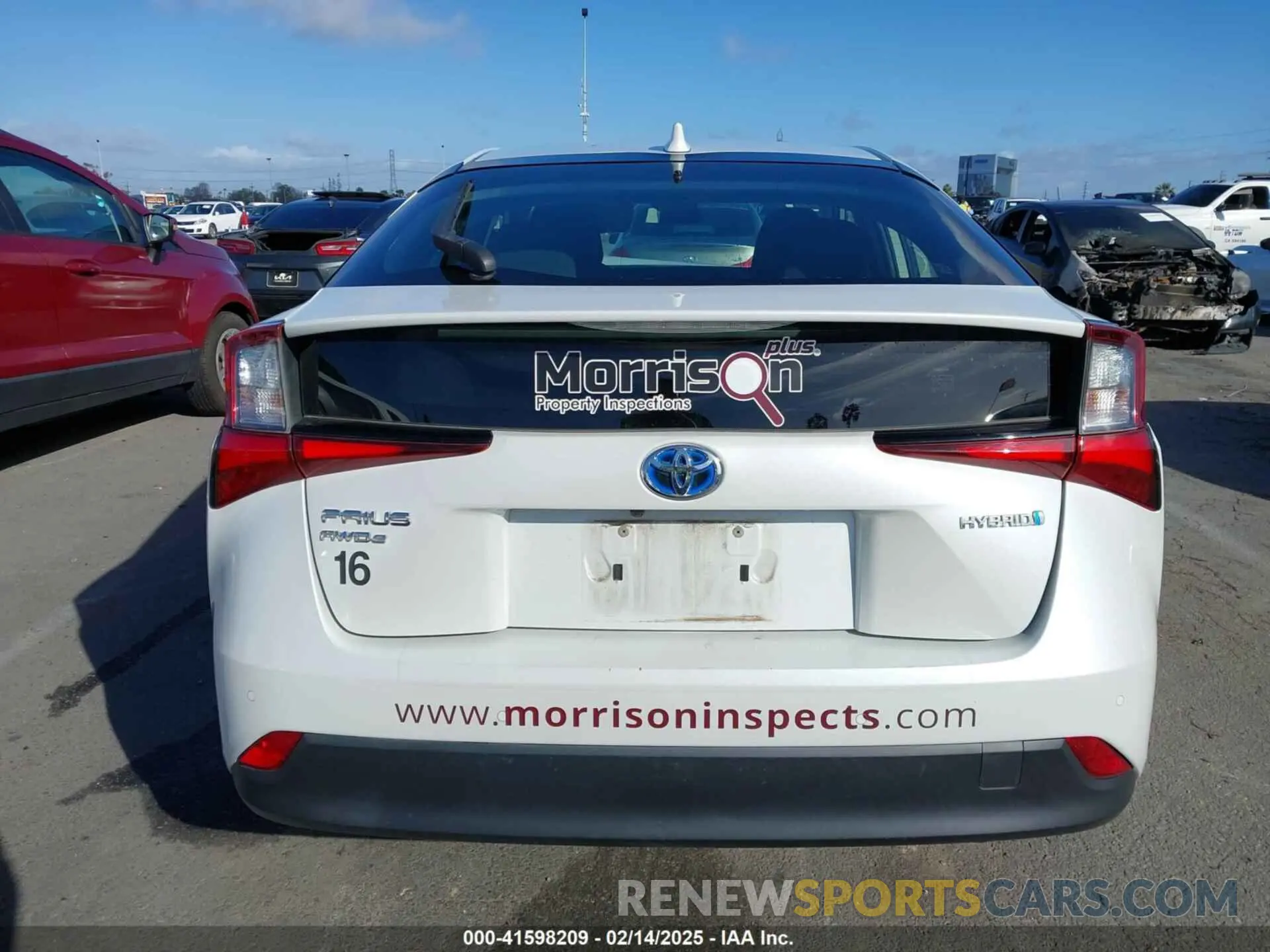 16 Photograph of a damaged car JTDL9MFU8M3027617 TOYOTA PRIUS 2021