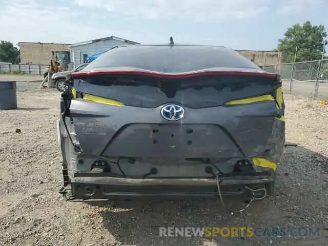 6 Photograph of a damaged car JTDKAMFP1N3227706 TOYOTA PRIUS 2022