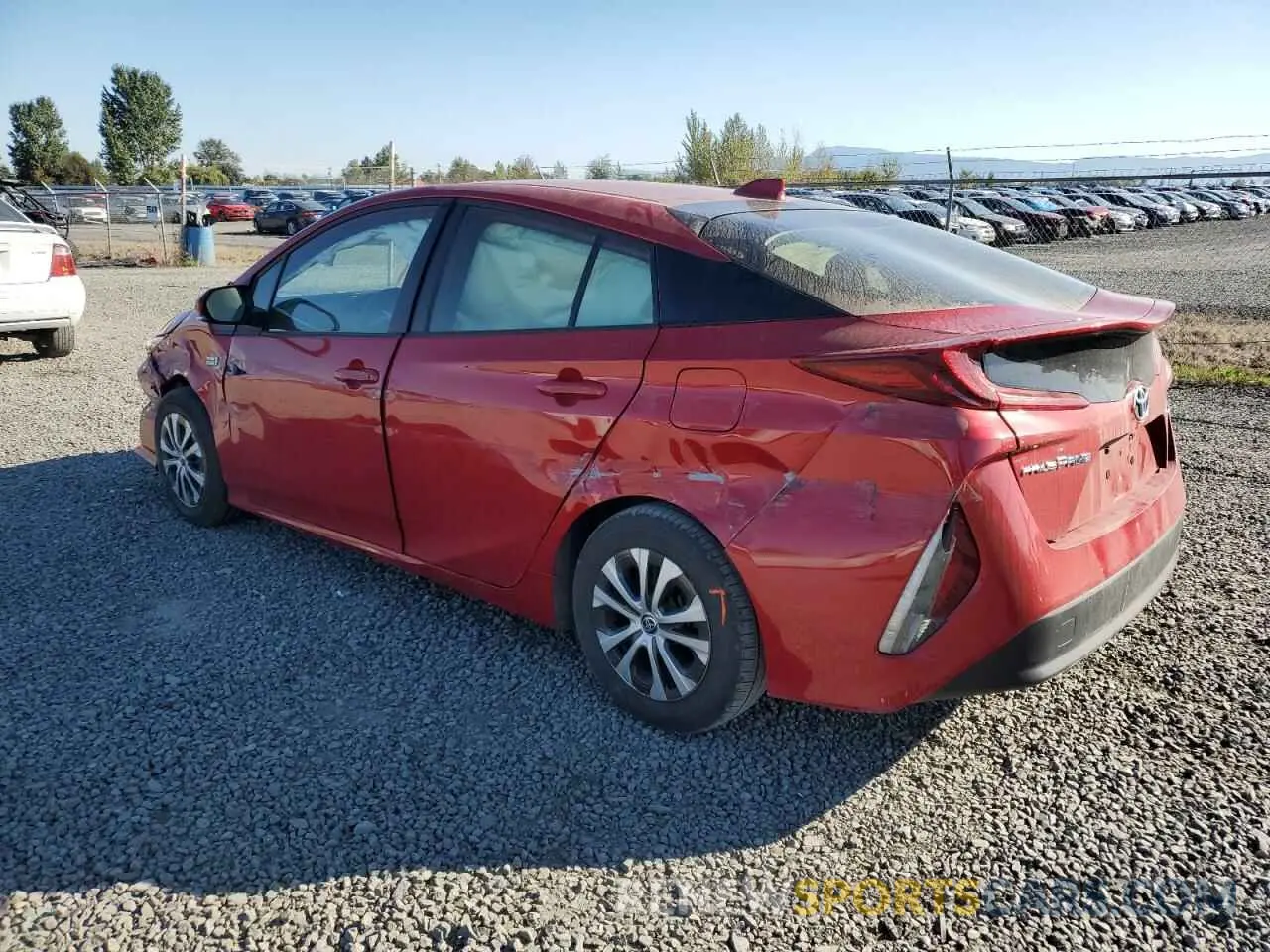 2 Фотография поврежденного автомобиля JTDKAMFP3N3203391 TOYOTA PRIUS 2022