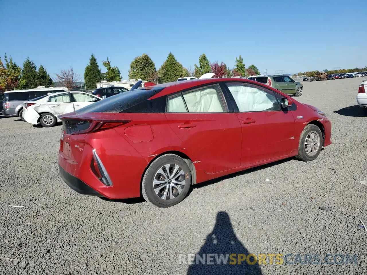 3 Фотография поврежденного автомобиля JTDKAMFP3N3203391 TOYOTA PRIUS 2022