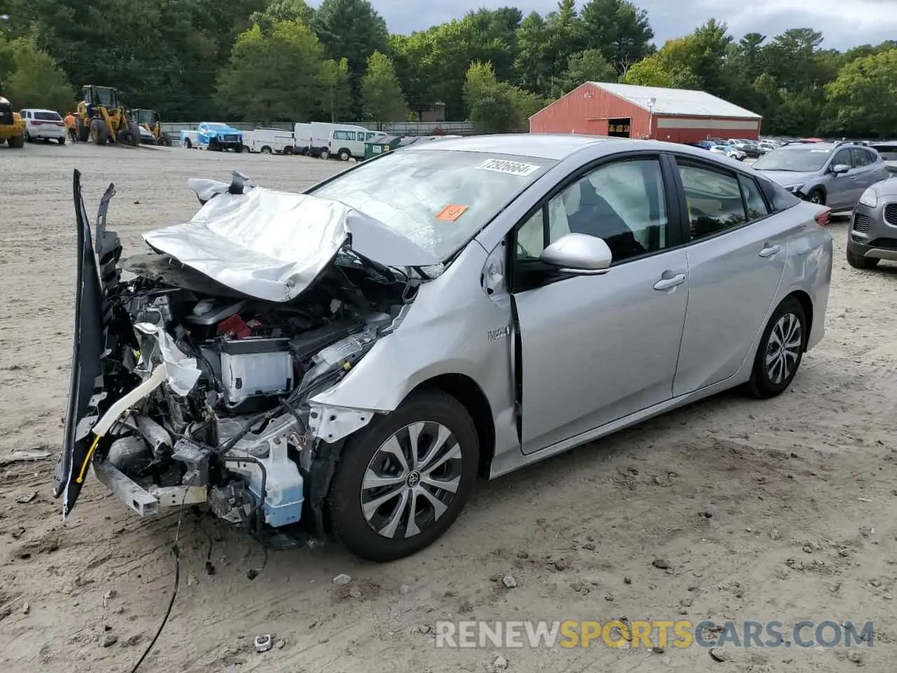 1 Фотография поврежденного автомобиля JTDKAMFP5N3222251 TOYOTA PRIUS 2022
