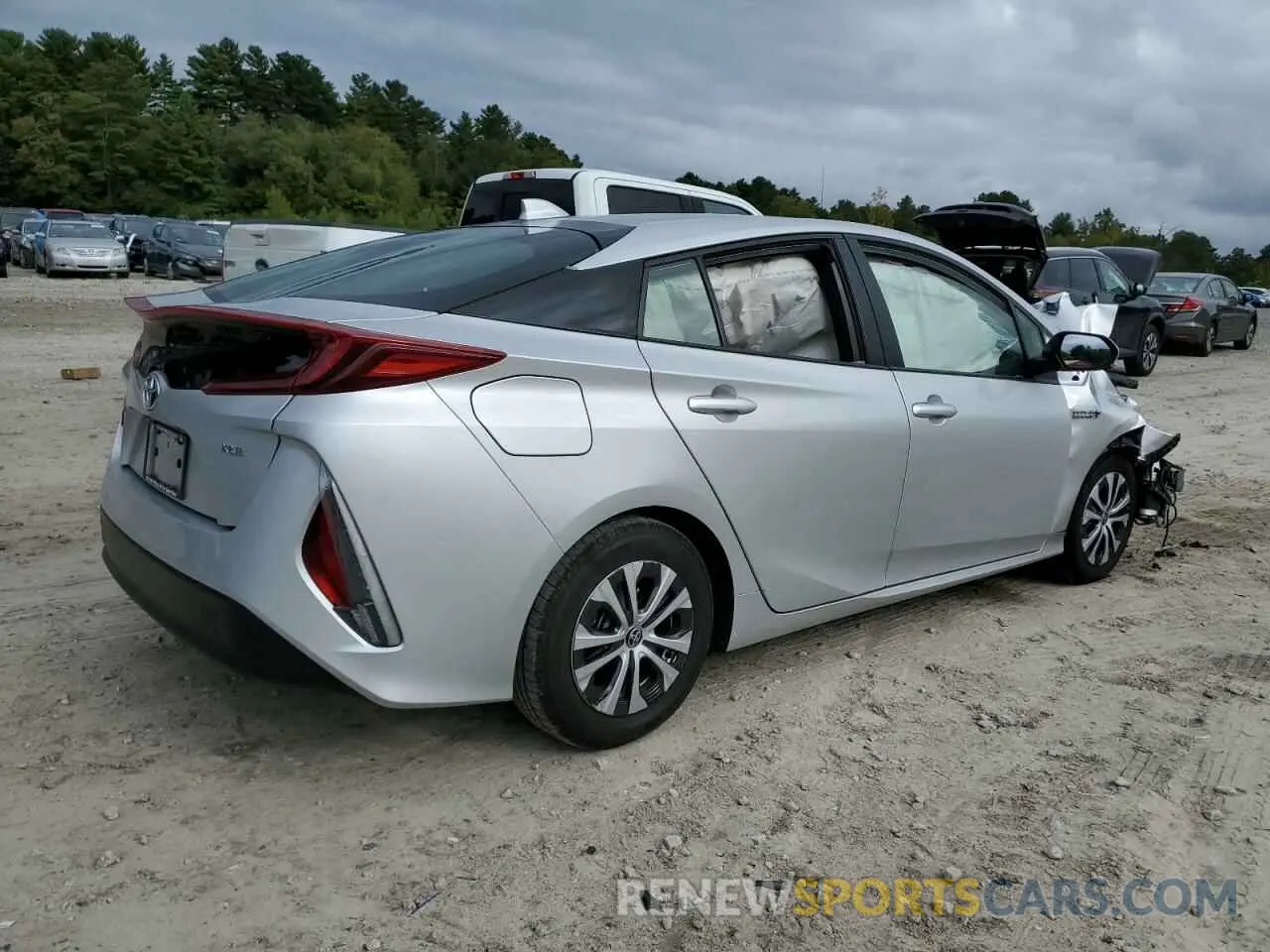 3 Фотография поврежденного автомобиля JTDKAMFP5N3222251 TOYOTA PRIUS 2022