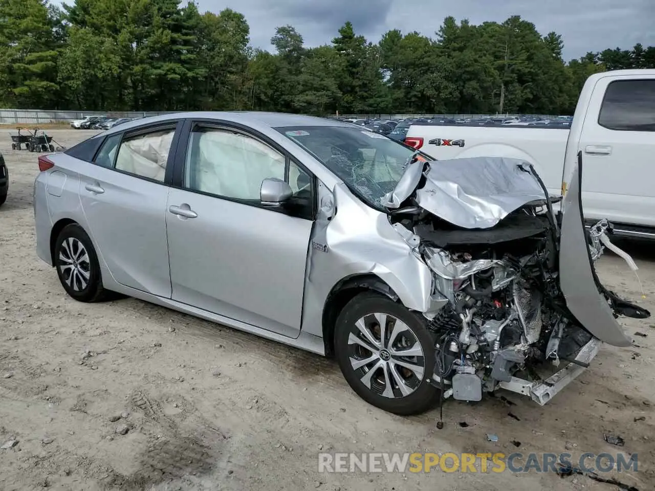 4 Фотография поврежденного автомобиля JTDKAMFP5N3222251 TOYOTA PRIUS 2022