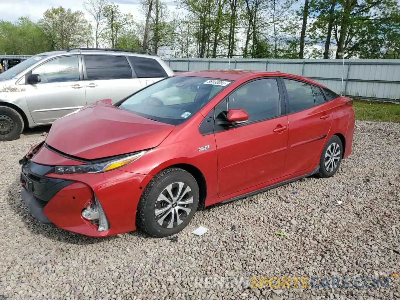 1 Фотография поврежденного автомобиля JTDKAMFP6N3204258 TOYOTA PRIUS 2022