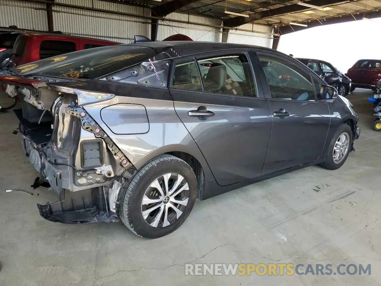 3 Фотография поврежденного автомобиля JTDKAMFP7N3211980 TOYOTA PRIUS 2022