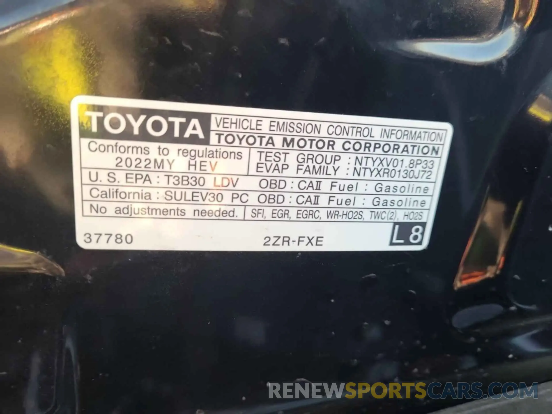 21 Photograph of a damaged car JTDKAMFU0N3159985 TOYOTA PRIUS 2022