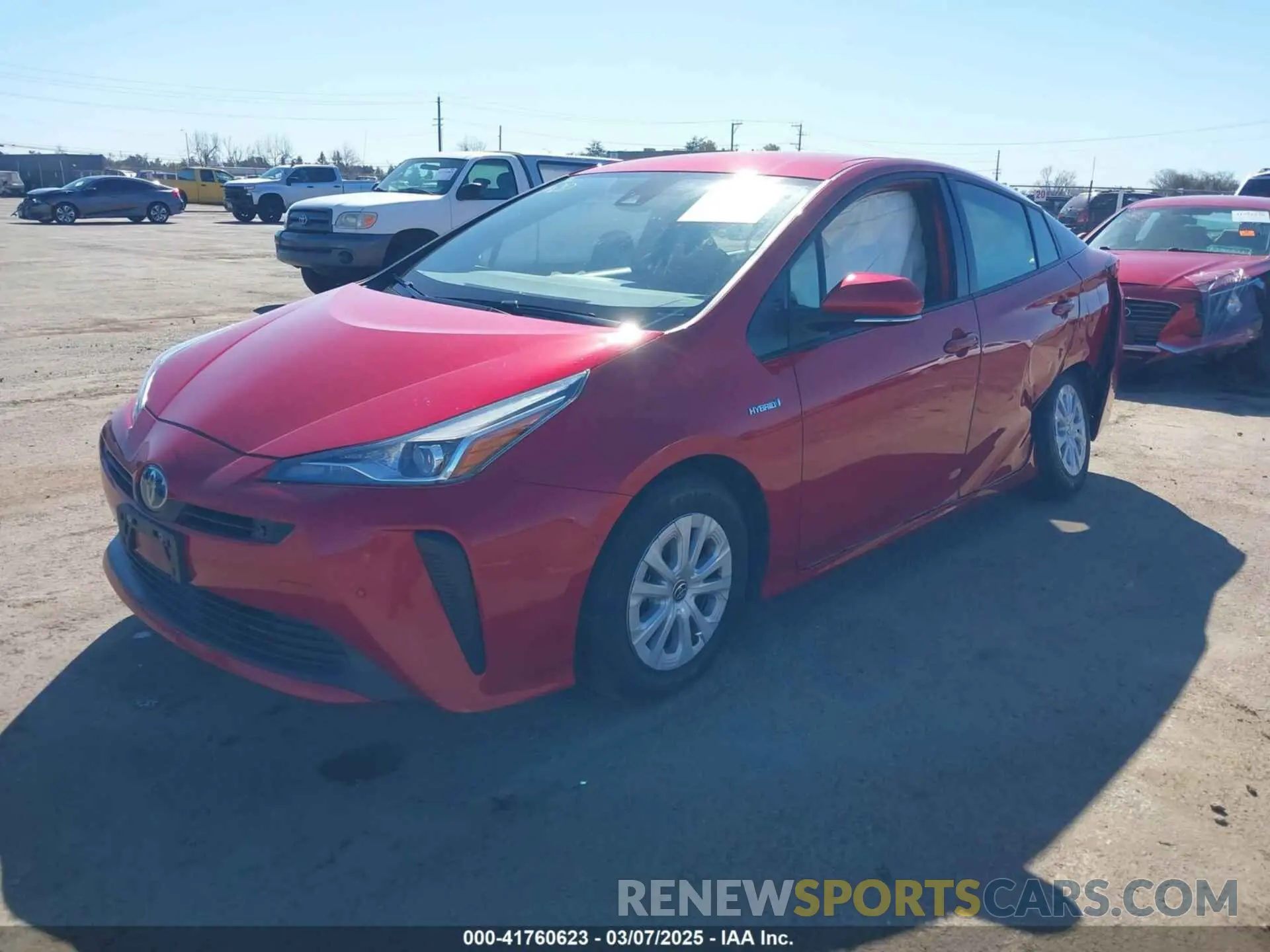2 Фотография поврежденного автомобиля JTDKAMFU0N3161557 TOYOTA PRIUS 2022