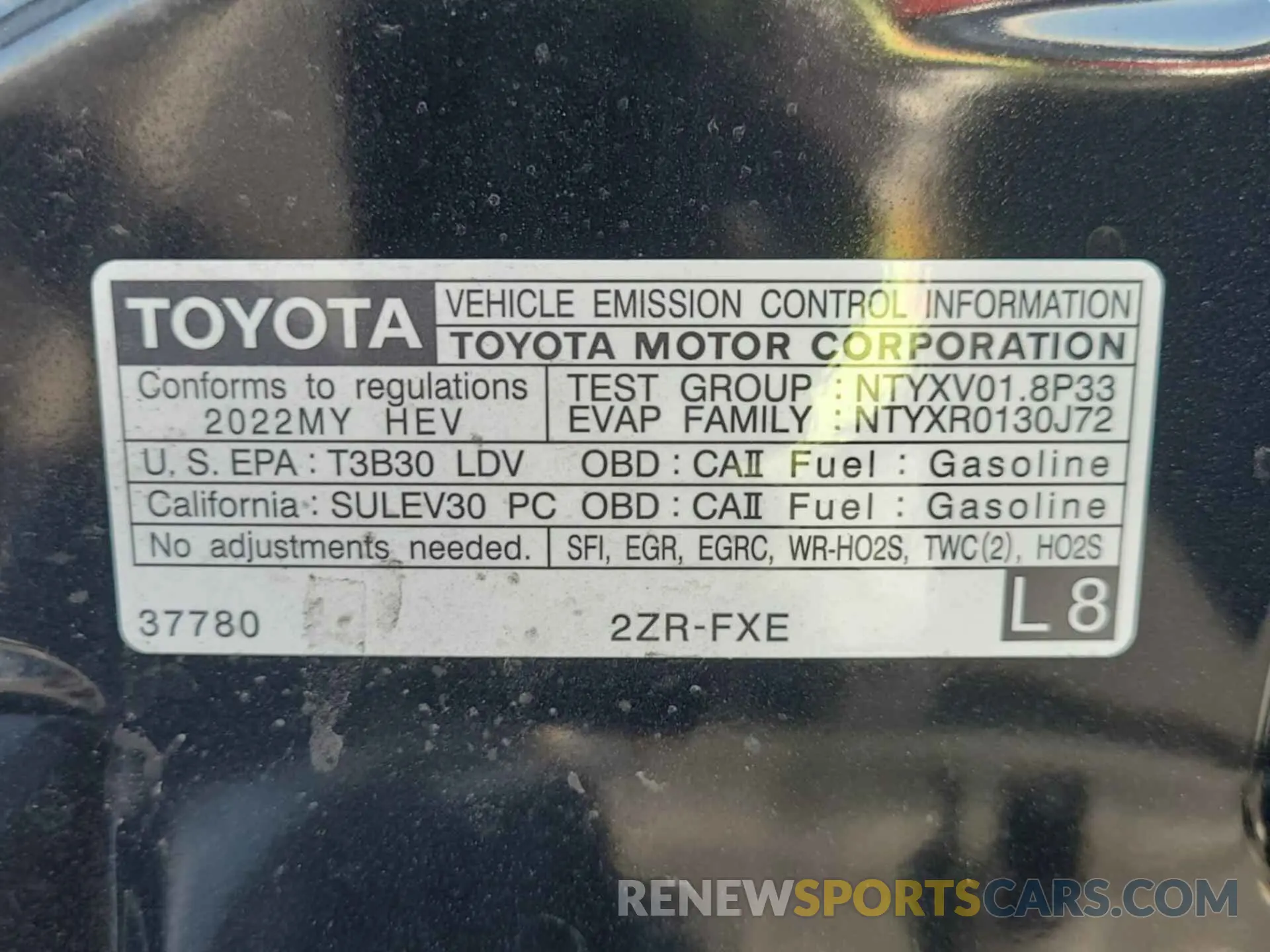 18 Фотография поврежденного автомобиля JTDKAMFU1N3159932 TOYOTA PRIUS 2022