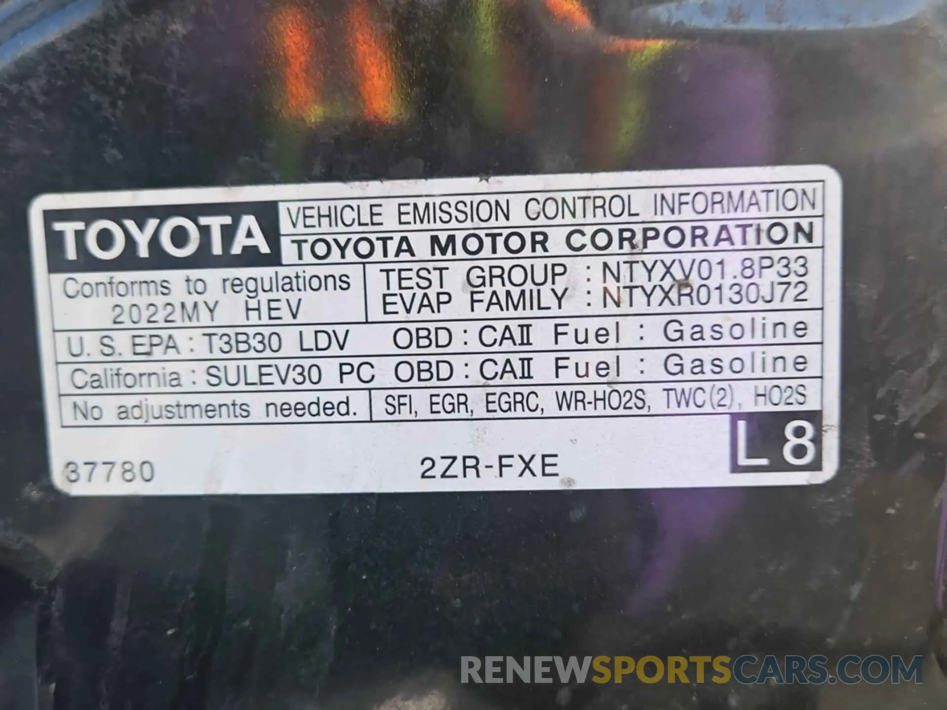 26 Фотография поврежденного автомобиля JTDKAMFU1N3159980 TOYOTA PRIUS 2022