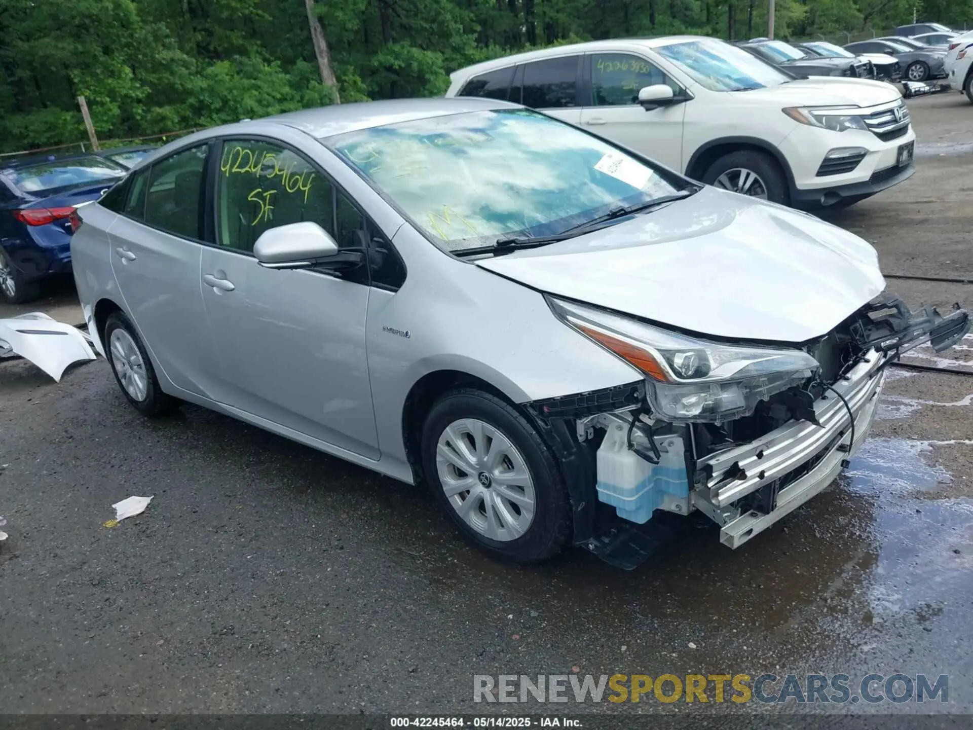 1 Фотография поврежденного автомобиля JTDKAMFU2N3161592 TOYOTA PRIUS 2022
