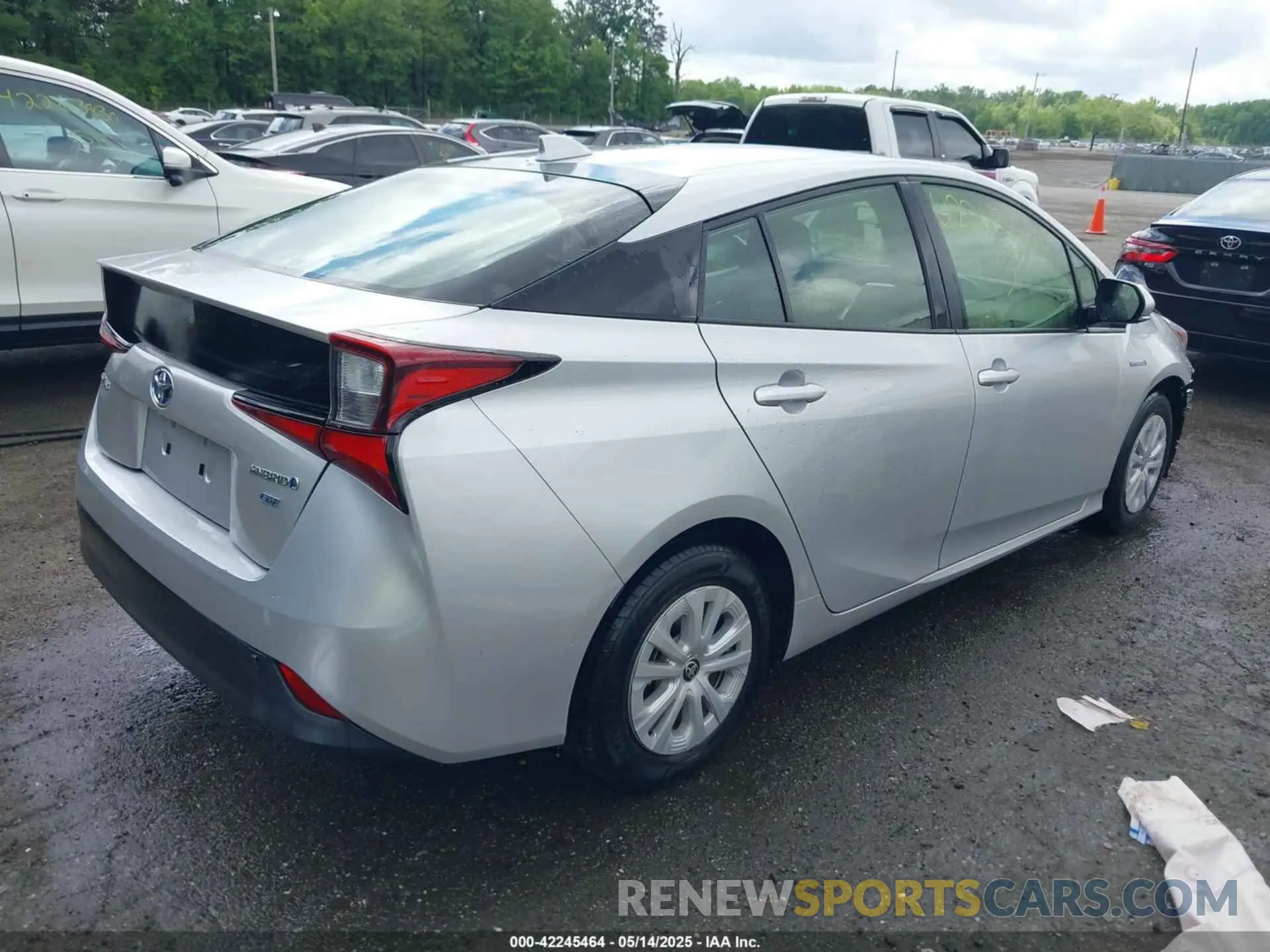 4 Фотография поврежденного автомобиля JTDKAMFU2N3161592 TOYOTA PRIUS 2022