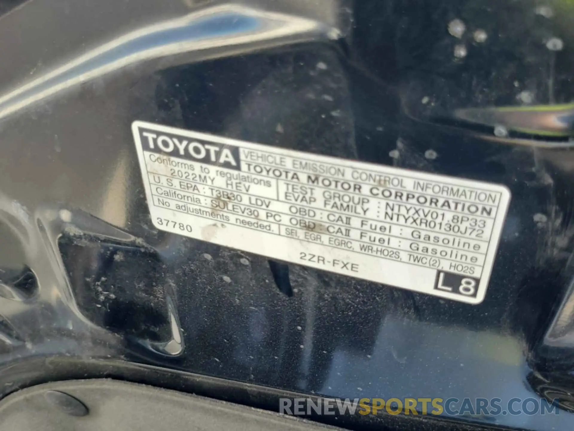 4 Фотография поврежденного автомобиля JTDKAMFU2N3178358 TOYOTA PRIUS 2022